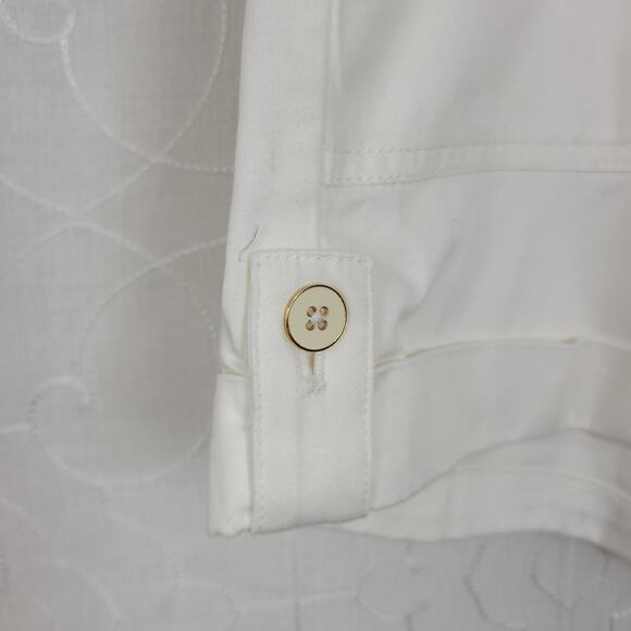 Vineyard Vines Shorts Womens 4 White Tab Hem Sailing Nautical Preppy - Picture 10 of 12